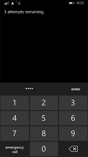 Key in your PIN and press enter.
