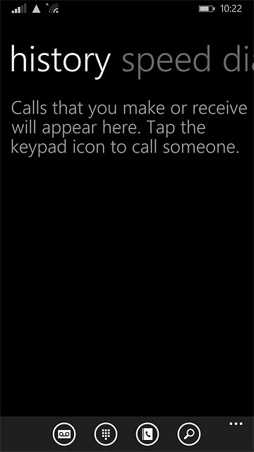 Press the dots in the bottom right corner of the display.