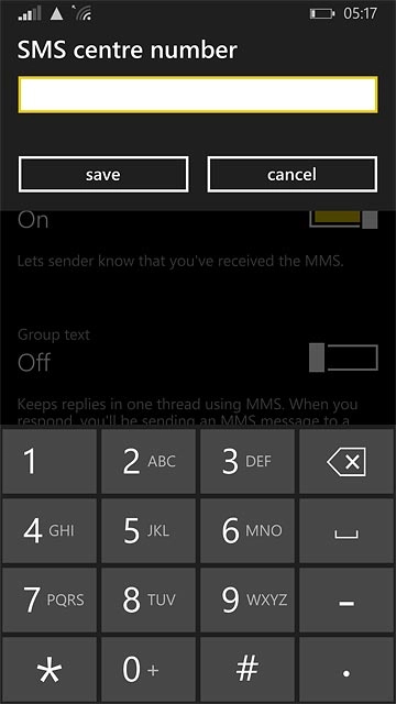 Key in +61415011501 and press save.