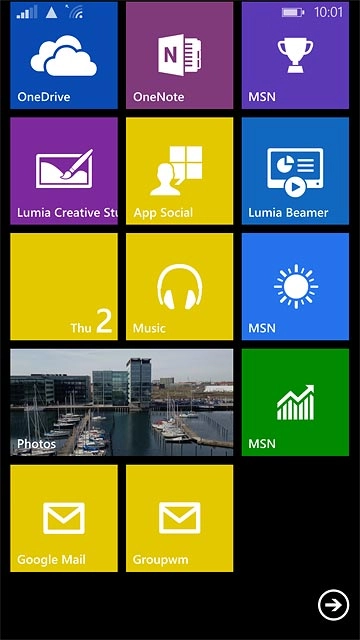 Press the required email account.