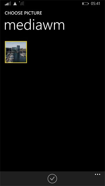 Press the required picture.