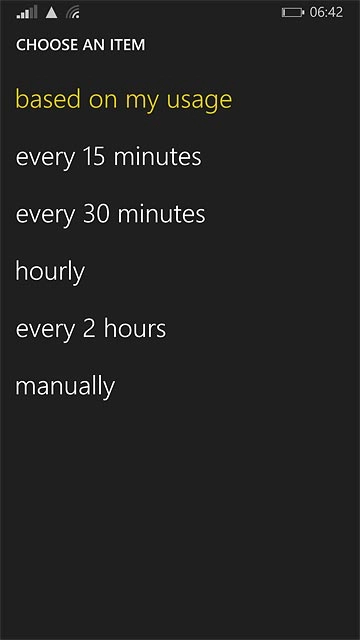Press the required interval or manually.