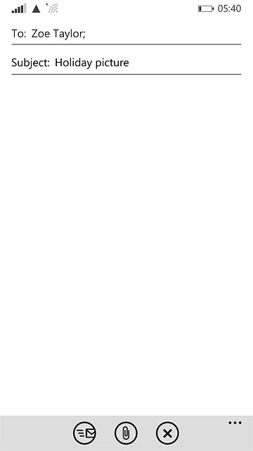 Press the text input field and write the required text.