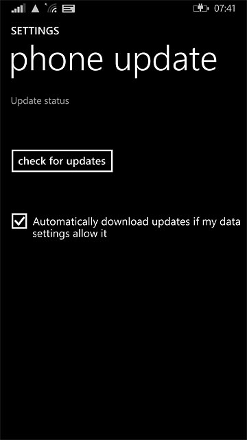Press check for updates.If a new software version is available, it's displayed.Follow the instructions on the display to update your phone's software.