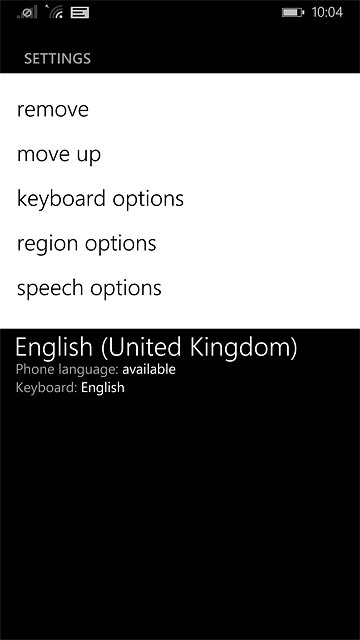 Press move up.Repeat this until the language is at the top of the list.