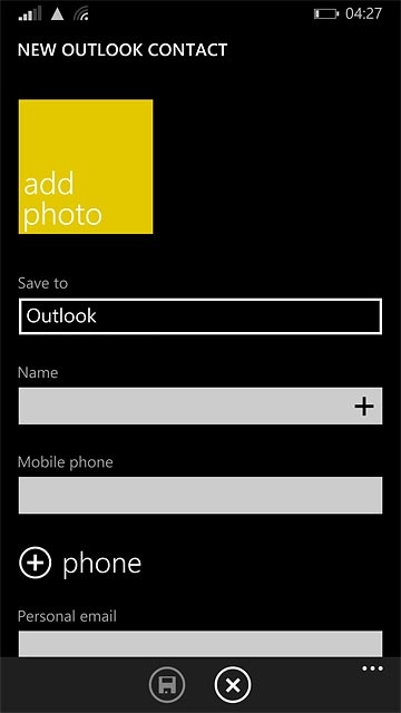 Press the field below 