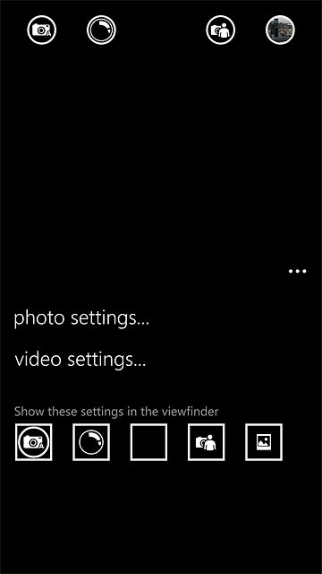 Press photo settings....