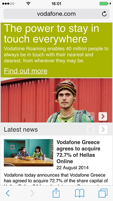 Press the address bar.