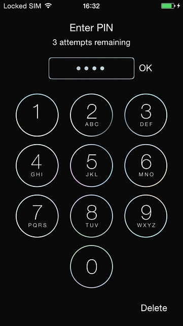Key in your PIN and press OK.If your phone rejects the SIM:Contact the distributor or service provider where you bought your phone.