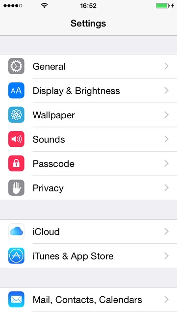 Press Mail, Contacts, Calendars.