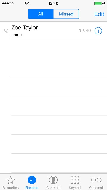 Press the required number.