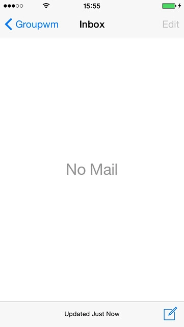 Press the new email message icon.