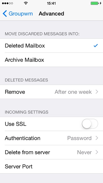Press Server Port and key in 110