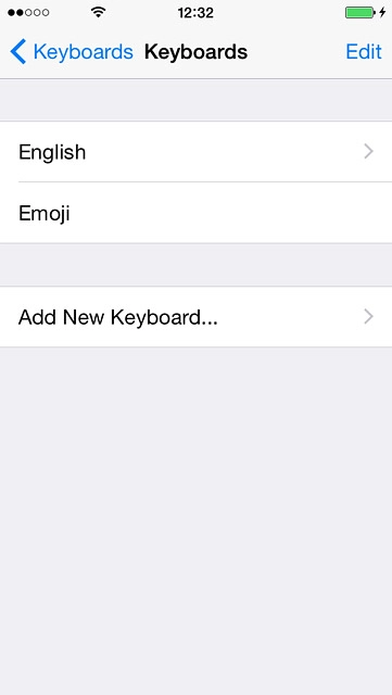 Press Add New Keyboard....