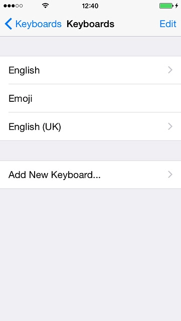 Press the required language.