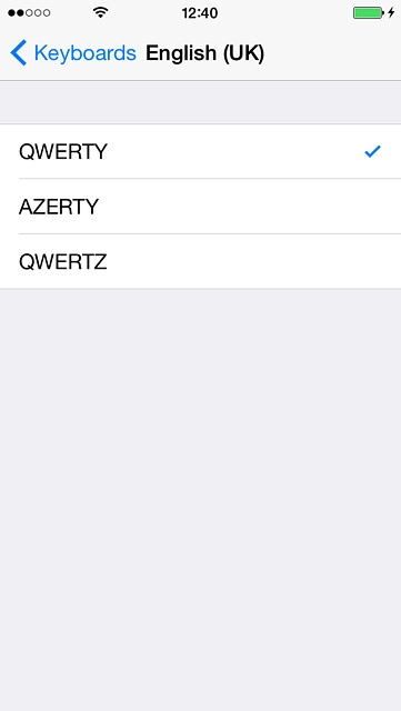 Press QWERTY until the function is turned on.