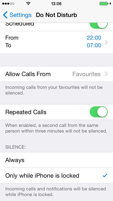 Press Always or Only while iPhone is locked.