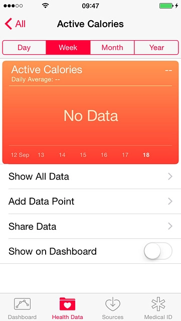 Press Add Data Point and key in the required information.