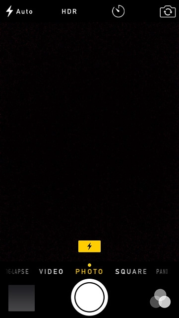 Press the flash icon.