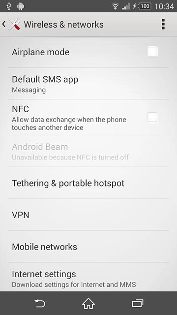 Press Tethering & portable hotspot.