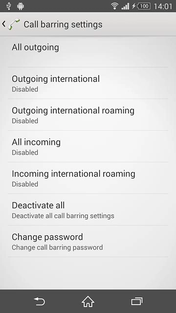 Press the home icon to return to the home screen.