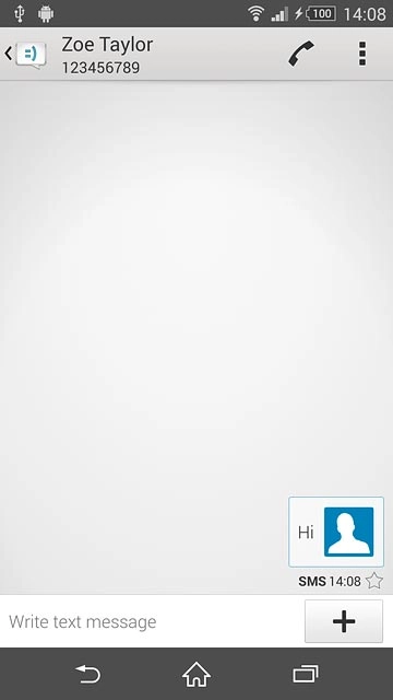 Press the home icon to return to the home screen.