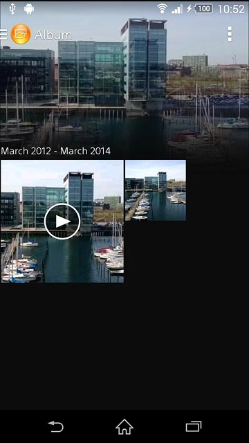 Press the home icon to return to the home screen.