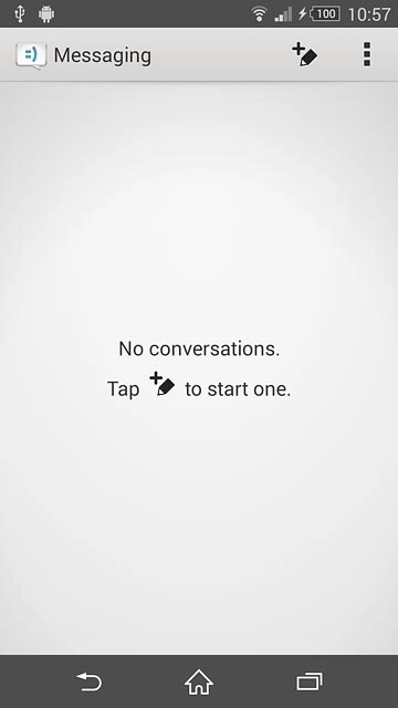 Press the new message icon.