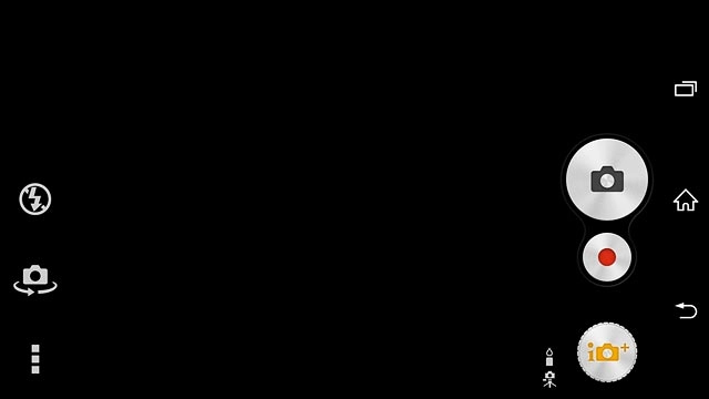 Press the camera mode icon.