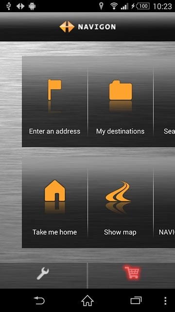 Press the home icon to return to the home screen.