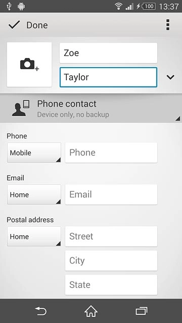Press the drop down list below the name.