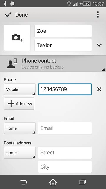 Press the drop down list next to the phone number.