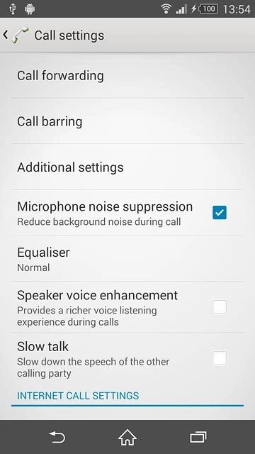 Press Call forwarding.