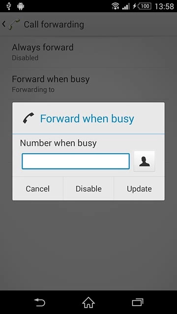 Press Disable.Repeat until all diverts have been cancelled.