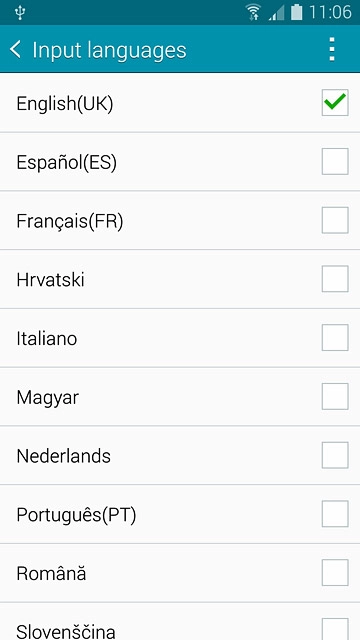 Press the required language to add it.