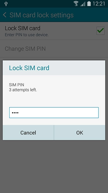 Key in your PIN and press OK.
