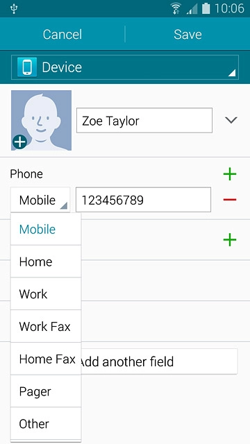 Press the required number type.