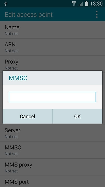 Key in http://pxt.vodafone.net.au/pxtsend and press OK.