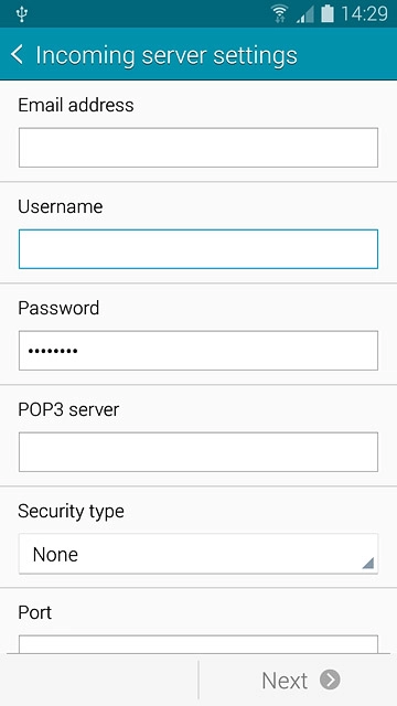 Press the field below 