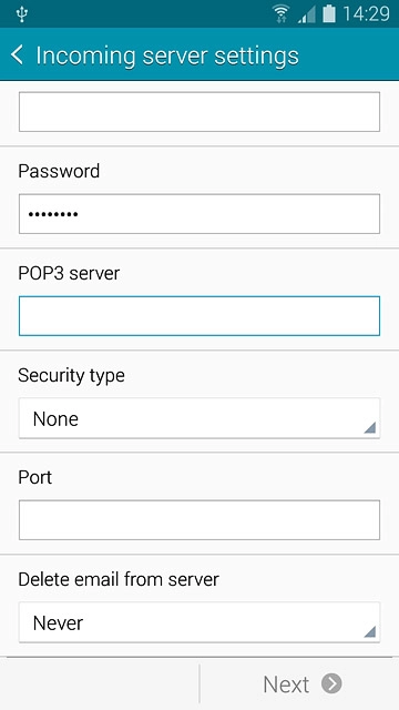 Press the field below 