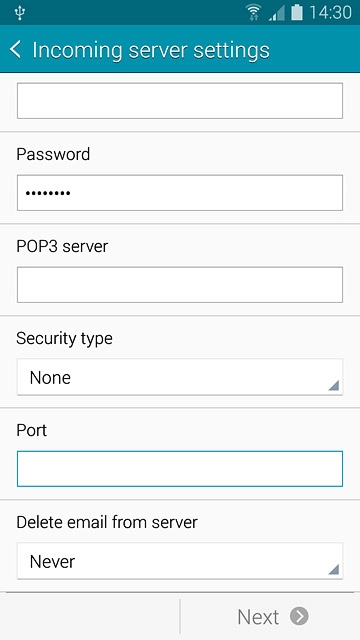 Press the drop down list below 