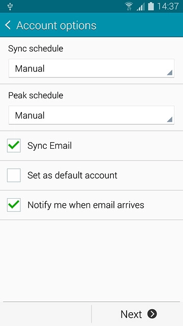 Press the drop down list below 