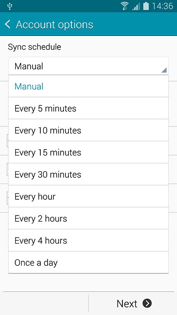 Press Manual or the required period.