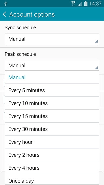 Press Manual or the required period.