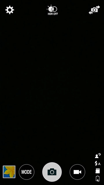 Press the settings icon.