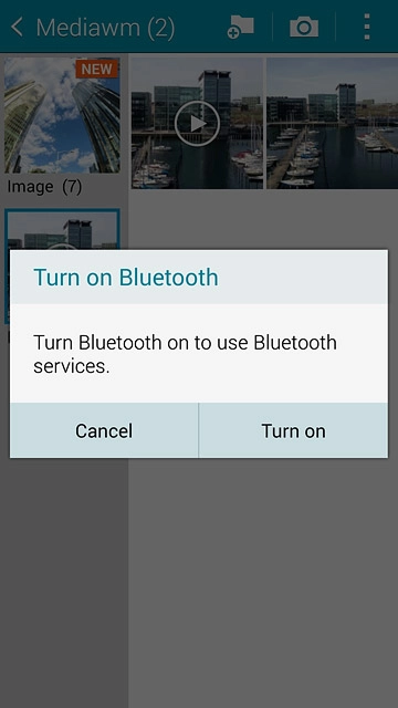 If Bluetooth is turned off:Press Turn on to turn on Bluetooth.