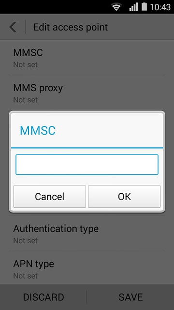 Key in http://pxt.vodafone.net.au/pxtsend and press OK.