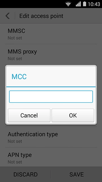 Key in 505 and press OK.