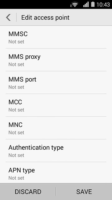 Press Authentication type.