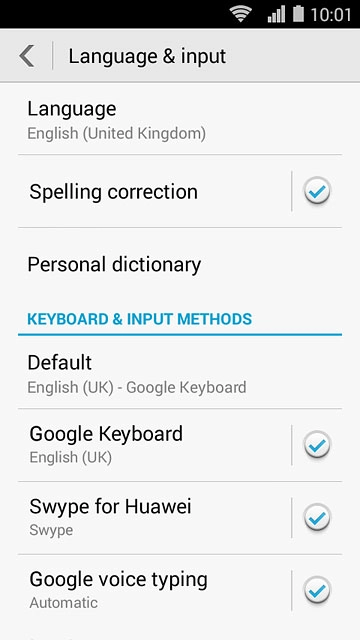 Press Language.